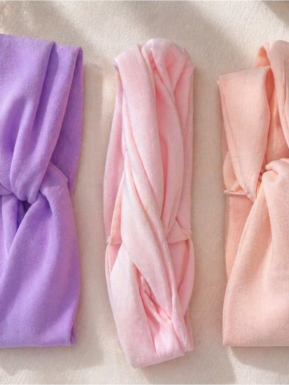 Soft Twisted Headband - Pink